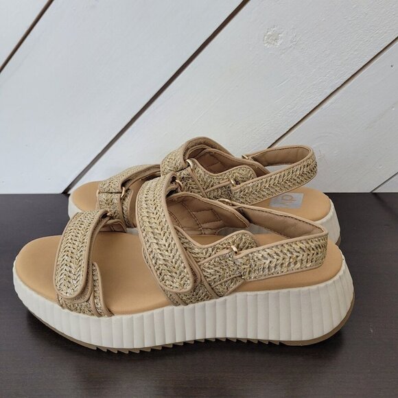 NEW Dv Dolce Vita Womens 10 Fighter Natural Platform Sandals - Picture 3 of 9